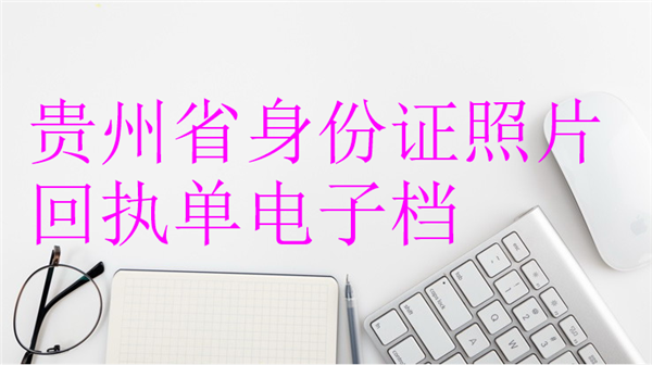 贵州身份证照片回执单电子档