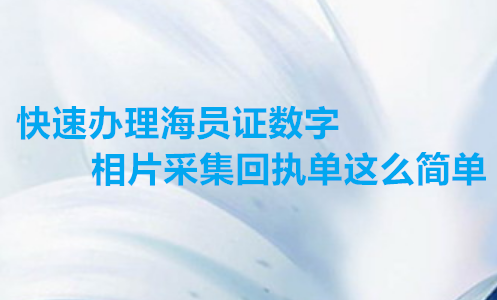 快速办理在线办理海员证数字相片采集回执单怎么简单