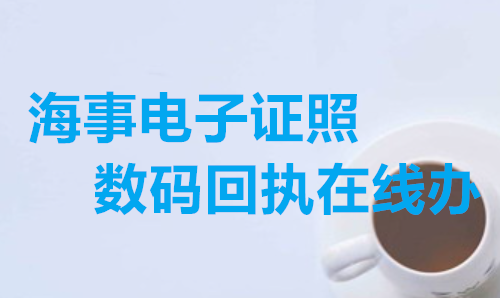 海事电子照数码回执在线办