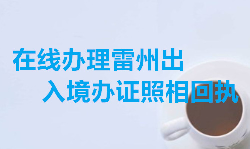 在线办理雷州出入境办证照相回执