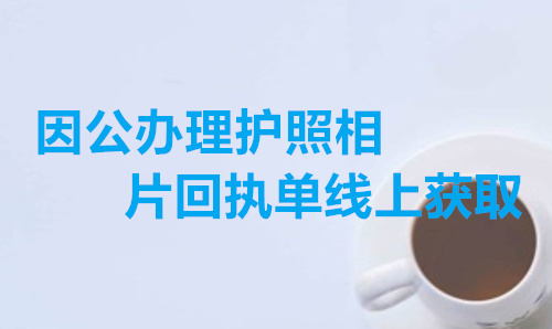 公务护照照片回执单线上获取